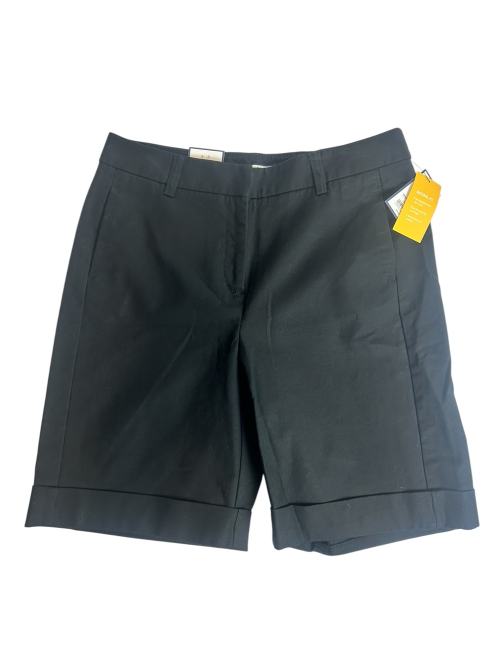 Croft & Barrow Women’s Black Stretch Natural Fit Long Shorts NWT SZ 12